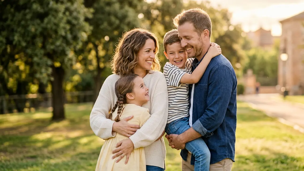 Familia feliz por su Seguro de vida en Talavera de la reina, Toledo